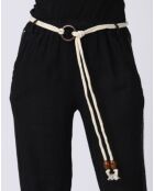 Pantalon 100% Lin Kaylen noir