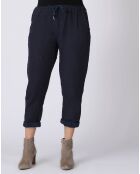 Pantalon 100% Lin Kristen marine