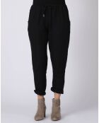 Pantalon 100% Lin Kristen noir