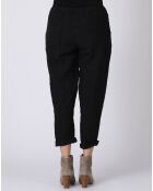 Pantalon 100% Lin Kristen noir