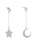 Stars by Moon Silberohrringe