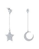 Stars by Moon Silberohrringe