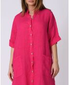Robe 100% Lin Kara fushia