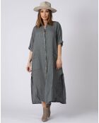 Robe 100% Lin Kara grise