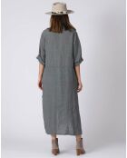 Robe 100% Lin Kara grise