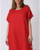 Robe 100% Lin Kassandra rouge