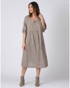 Robe 100% Lin Kate taupe