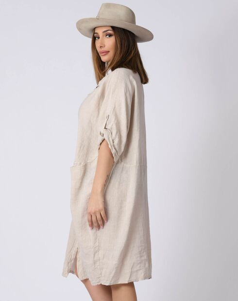 Robe 100% Lin Kathy beige