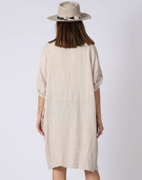 Robe 100% Lin Kathy beige