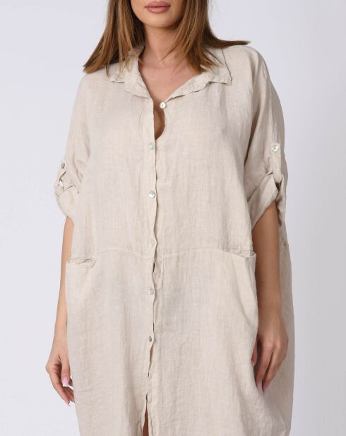 Robe 100% Lin Kathy beige