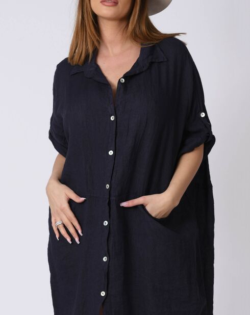 Robe 100% Lin Kathy marine