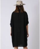 Robe 100% Lin Kathy noire