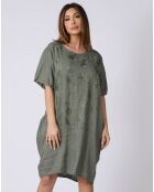 Robe 100% Lin Lison kaki