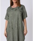 Robe 100% Lin Lison kaki
