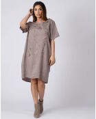 Robe 100% Lin Lison taupe