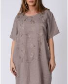Robe 100% Lin Lison taupe