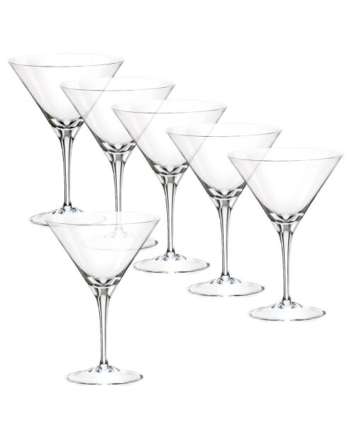 6 transparente Cocktailgläser - 35 cl