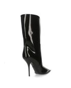 Bottes en Cuir Vernis noires - Talon 10.5 cm