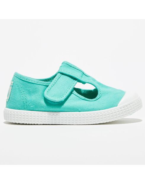 Sneakers babies Anais en Toile vertes