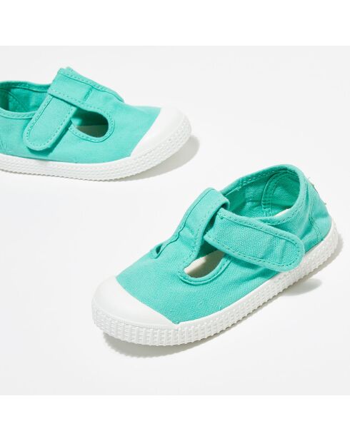 Sneakers babies Anais en Toile vertes