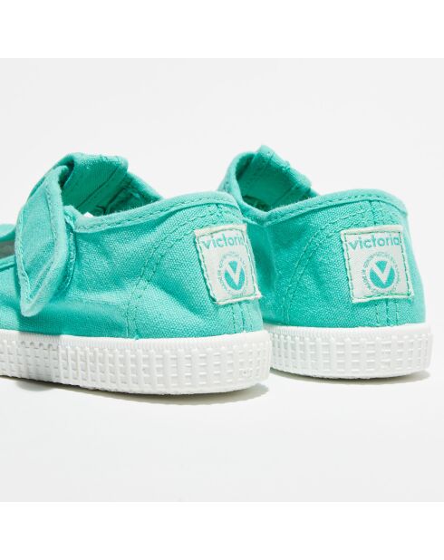Sneakers babies Anais en Toile vertes