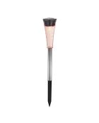 5 chroom/zwarte solarlampen - 27 cm