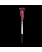5 chroom/zwarte solarlampen - 27 cm