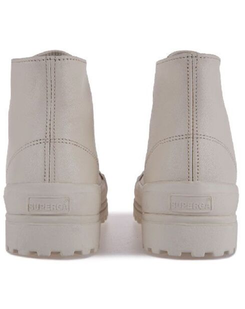 Sneakers en Cuir Alpina beiges