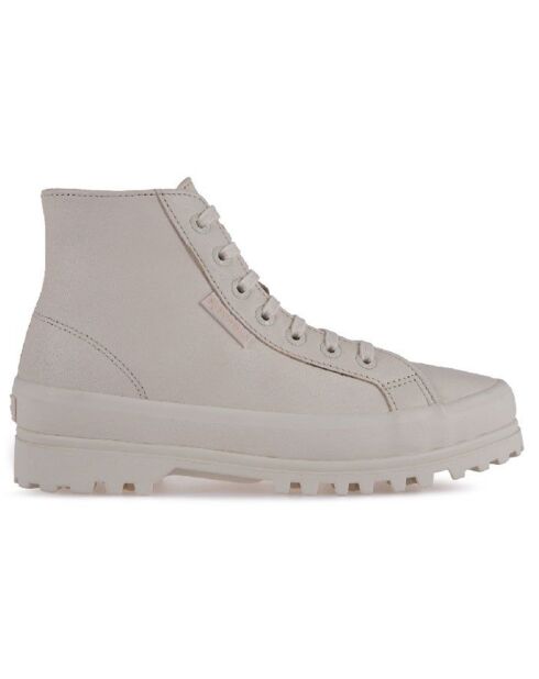 Sneakers en Cuir Alpina beiges