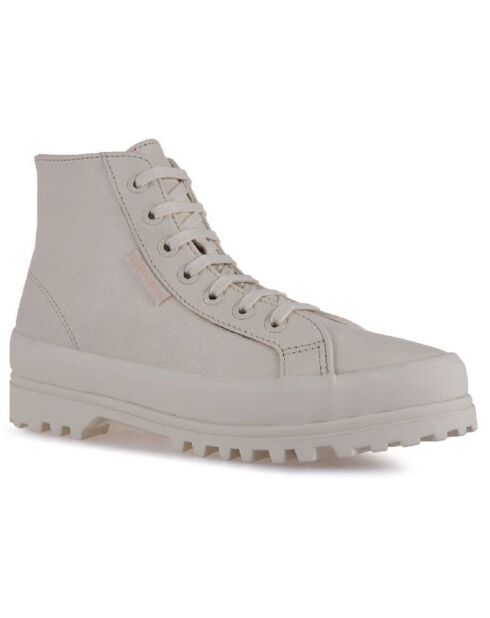 Sneakers en Cuir Alpina beiges