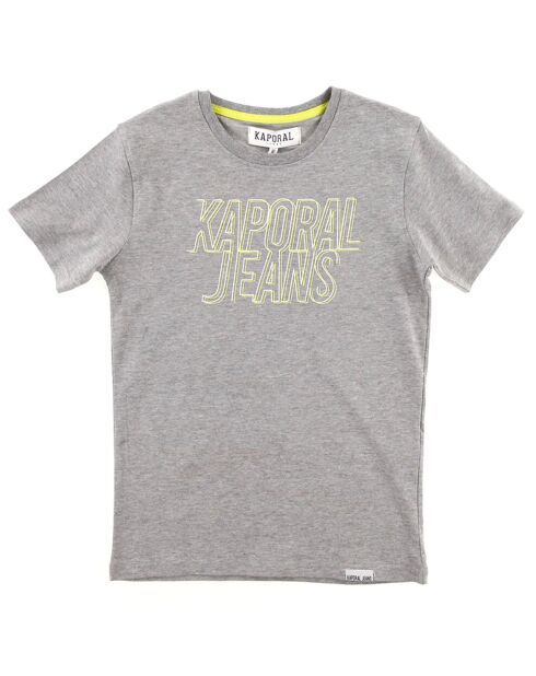 T-Shirt Mail en Coton gris clair chiné