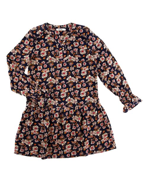 Robe Teo imprimé fleuri marine/multicolore