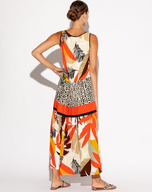 Robe Oscar tropical orange/jaune