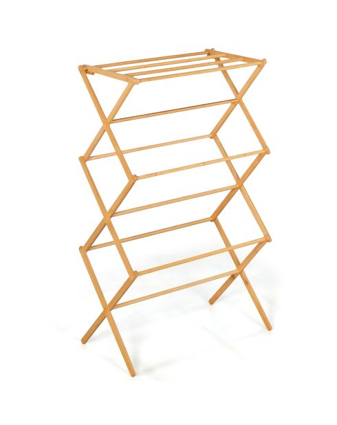 Séchoir Bambou bois - 63.5x36.5x106.5 cm