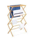 Séchoir Bambou bois - 63.5x36.5x106.5 cm