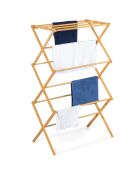 Séchoir Bambou bois - 63.5x36.5x106.5 cm