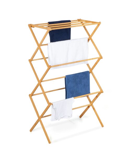 Séchoir Bambou bois - 63.5x36.5x106.5 cm