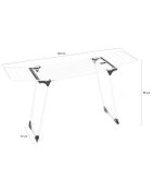 Secador Ultimate blanco/gris - 110-210x57x98 cm