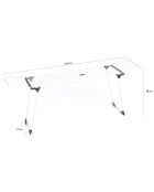 Secador Ultimate blanco/gris - 110-210x57x98 cm