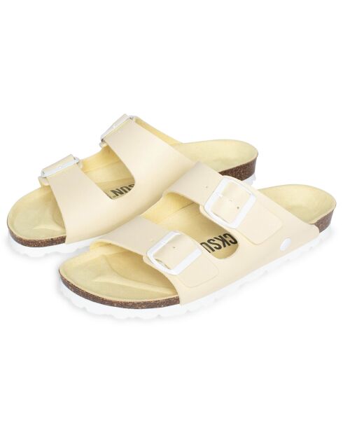 Mules Bali jaune clair