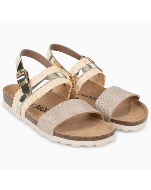 Sandales Rafette marron/beige