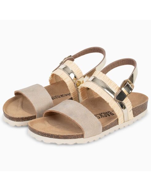 Sandales Rafette marron/beige