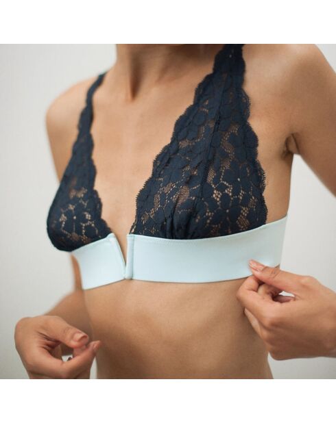 Soutien-Gorge Jean-Paul bleu marine/bleu eau