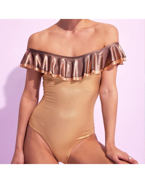 Maillot de Bain 1 pièce Gina doré