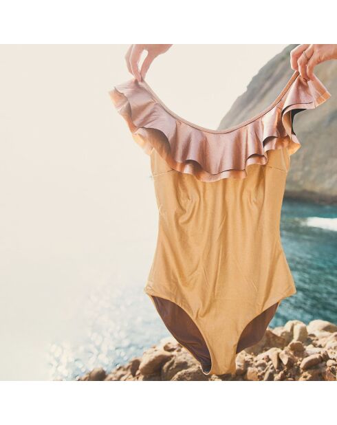 Maillot de Bain 1 pièce Gina doré