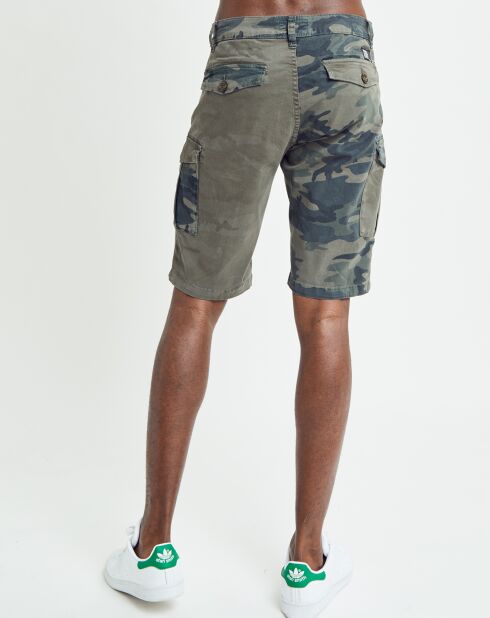 Short en jean Azer kaki