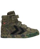 Sneakers en Velours de Cuir Stadil Camo kaki