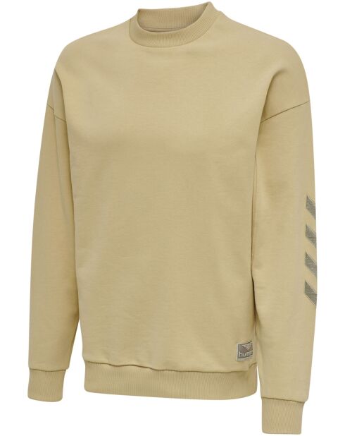 Sweat Urban en Coton organique molletonné jaune pâle