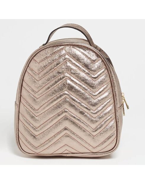 Sac à dos en Cuir  Donna  doré - 24x20x10.5 cm