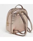 Sac à dos en Cuir  Donna  doré - 24x20x10.5 cm